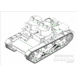 Kép 3/3 - Hobby Boss Soviet T-26 Light Infantry Tank Mod 1931 1:35 (82494)