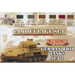 Kép 2/4 - Lifecolor Paint Set German vehicle WWII set2 (CS03)