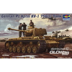Kép 3/3 - Trumpeter German Pz.Kpfm. KV-1 756(r) Tank 1:35 (366)