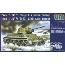 Kép 2/3 - Unimodel Panzer T-34/76 (1942) 1:72 (325)