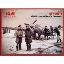 Kép 2/4 - ICM Bf 109F-4 with German Luftwaffe stuff 1:48 (48804)
