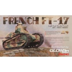 Kép 2/3 - Meng French FT-17 Light Tank (Riveted Turret) 1:35 (TS-011)