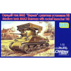 Kép 2/3 - Unimodel Tank M4A2 with T40 rocket launcher 1:72 (223)
