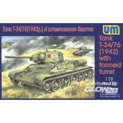 Kép 2/3 - Unimodel Tank T-34/76 (1942) with formed turret 1:72 (330)