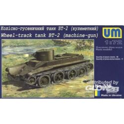 Kép 2/3 - Unimodel Wheel-Track Tank BT-2 with machine-Gun 1:72 (338)