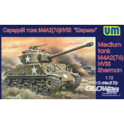 Kép 2/3 - Unimodel Medium tank M4A2(76)W HVSS 1:72 (377)