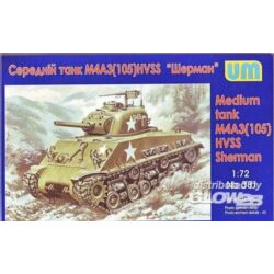 Kép 2/3 - Unimodel Medium tank M4A3(105) HVSS 1:72 (381)