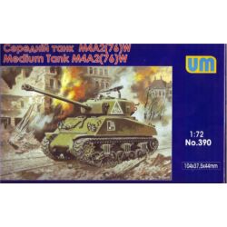 Kép 2/2 - Unimodel M4A2(76)W US medium tank 1:72 (390)