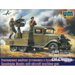 Unimodel Quadruple Maxim anti-aircaft machine-gun 1:48 (511)