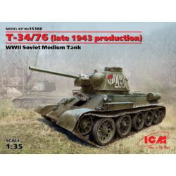 Kép 2/4 - ICM T-34/76 late 1943 production 1:35 (35366)