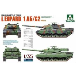 Kép 2/3 - Takom Main Battle Tank Leopartd 1 A5/C2 2 in 1 1:35 (2004)