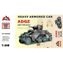 Kép 2/2 - AMG Heavy Armored Car ADGZ with T-26 turret( field mod) 1:35 (35506)