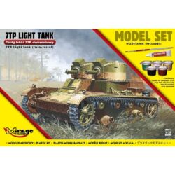 Kép 2/2 - Mirage Hobby 7TP Light Tank "Twin Turret"(Model Set) 1:35 (835094)