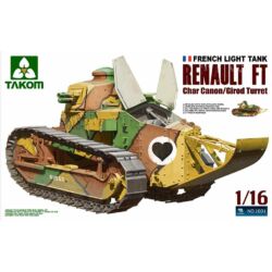 Kép 2/2 - Takom French Light Tank Renault FT Char Canon/ Girod Turret 1:16 (1001)