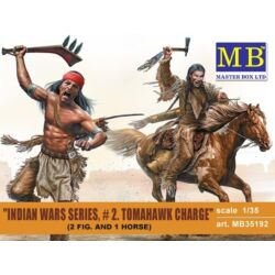 Kép 2/2 - Master Box Tomahawk Charge.Indian Wars Series, kit No.2 1:35 (35192)