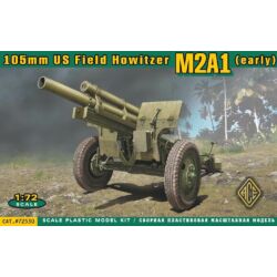 Kép 2/2 - ACE US 105mm howitzer M2A1 w:M2 gun carriage 1:72 (72530)