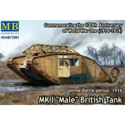 Kép 2/2 - Master Box Mk I "Male"British tank,Somme battle1916 1:72 (72001)