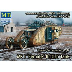 Kép 2/2 - Master Box Mk I"Female"British tank,Somme battle 1916 1:72 (72002)