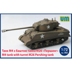 Kép 2/2 - Unimodel M4 Tank with turret M26 Pershing Tank 1:72 (382)