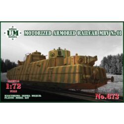 Kép 2/2 - Unimodel Motorized armored railcar MBV No.01 1:72 (T673)