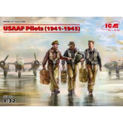 Kép 2/2 - ICM USAAF Pilots (1941-1945) (3 figures) 1:32 (32104)