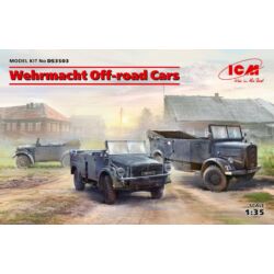 Kép 2/2 - ICM Wehrmacht Off-road Cars (Kfz1,Horch 108 Typ 40, L1500A) 1:35 (DS3503)