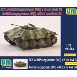Kép 2/2 - Unimodels Aufklarungspanzer 38(t) with 2cm Kwk38 1:72 (UM483)