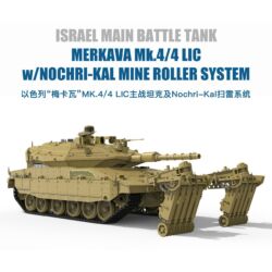 Kép 1/4 - Meng Israel MBT Merkava Mk.4/4LIC w/Nochri-Kal Mine Roller System 1:35 (TS-049)