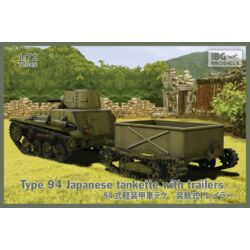 Kép 2/2 - IBG Type 94 Japanese Tankette with 2trailers 1:72(72045)