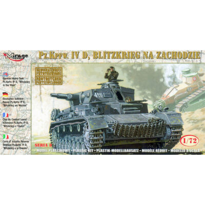 Mirage Hobby German Tank Pz.Kpfw. IVD BLITZKRIEG in the WEST 1:72 (72854)
