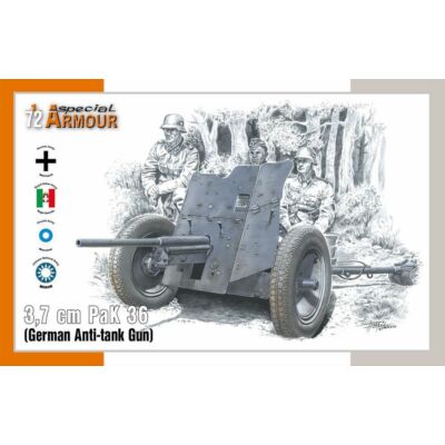 Special Hobby 3,7 cm PaK 36 German Anti-tank Gun 1:72 (100-SA72024)