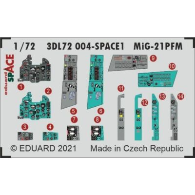 Eduard MiG-21PFM SPACE 1/72 for EDUARD 1:72 (3DL72004)