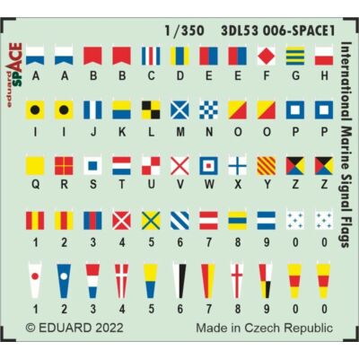 Eduard International Marine Signal Flags SPACE for 1:350 (3DL53006)