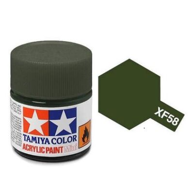 Tamiya Acrylic Paint Mini XF-58 Olive Green 10 ml (81758)