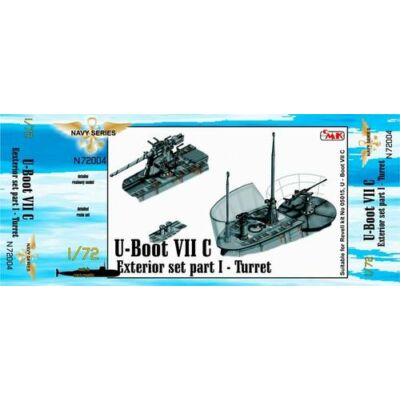 CMK U-Boot VII Exterior set - part I - Turret for 1:72 (N72004)