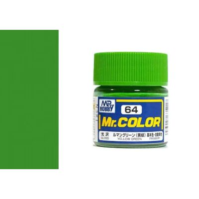 Mr Hobby Mr.Color C-064 Yellow Green (10ml)