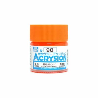 Mr Hobby Acrysion N-098 Fluorescent Orange (10ml)