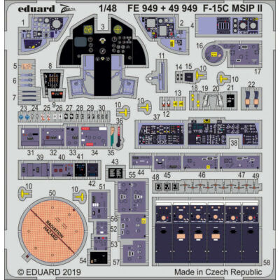 Eduard F-15C MSIP II interior f.Great Wall Hobb 1:48 (49949)