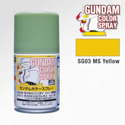 Mr Hobby Gundam Color Spray (10ml) MS Yellow SG-03