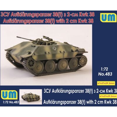 Unimodels Aufklarungspanzer 38(t) with 2cm Kwk38 1:72 (UM483)