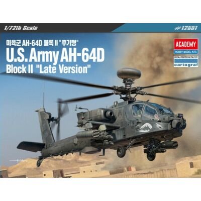 Academy US Army AH-64D Block II Late Ver. 1:72 (12551)