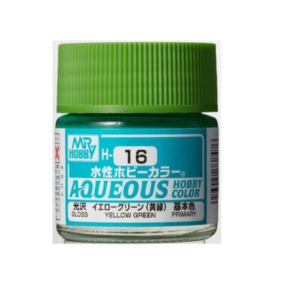 Mr Hobby Aqueous Hobby Color - Renew (10 ml) Yellow Green H-016