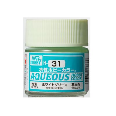 Mr Hobby Aqueous Hobby Color - Renew (10 ml) White Green H-031