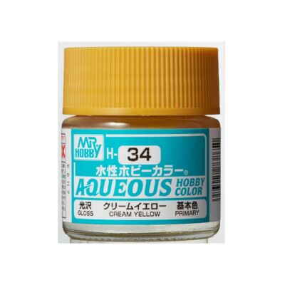 Mr Hobby Aqueous Hobby Color - Renew (10 ml) Cream Yellow H-034