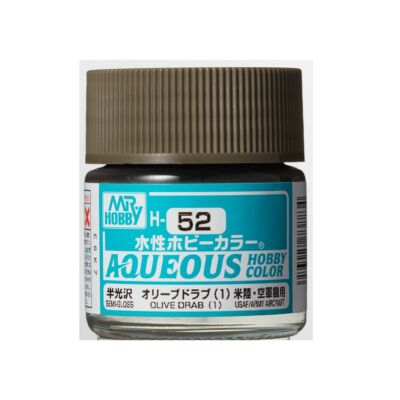 Mr Hobby Aqueous Hobby Color - Renew (10 ml) Olive Drab (1) H-052