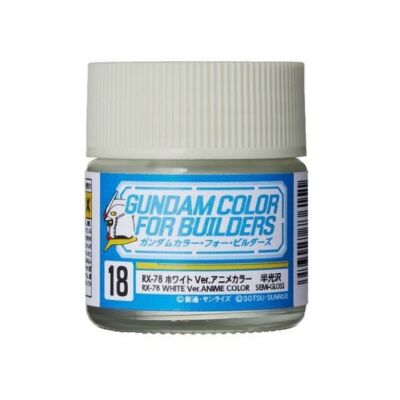 Mr Hobby Gundam Color For Builders (10ml) RX-78 WHITE Ver. (UG-18)
