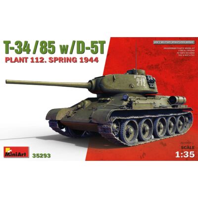 MiniArt T-34/85 w/D-5T. Plant 112. Spring 1944 1:35 (35293)