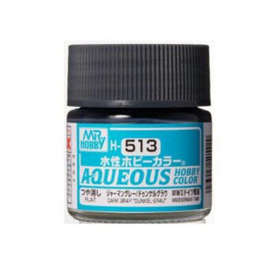 Mr Hobby Aqueous Hobby Color - Renew (10 ml) Dark Gray "Dunkelgrau" H-513