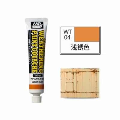 Mr Hobby Weathering Paint Gouache Light Rust - Water-based (20 ml) WT-04