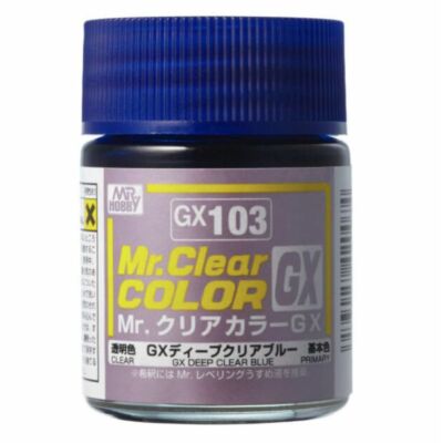 Mr. Hobby Mr. Color GX (18 ml) Deep Clear Blue GX-103